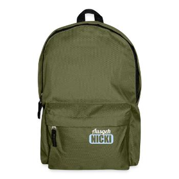 DDR Ostdeutschland Osten Ossi Ausgeh Nicki - Rucksack - Olivgrün - Vorne