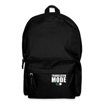 Mode Traducteur vers Cadeau Traducteur Drôle - Sac à dos - noir - Devant