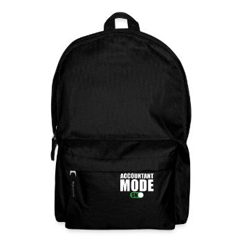 Buchhalter Modus Ein - Rucksack - Schwarz - Vorne