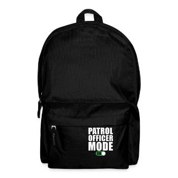 Patrol Officer Mode On - Backpack - black - Front
