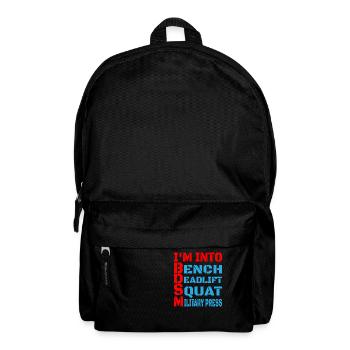 Im Into BDSM Bench Squat Deadlift Presse militaire14 - Sac à dos - noir - Devant