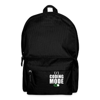 Coder Developer Programmer Gift - Backpack - black - Front
