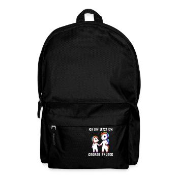 Niedliches Großer Bruder Kleine Schwester Einhorn - Rucksack - Schwarz - Vorne