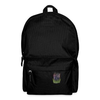 Lavendel I Team Braut Blumenkranz Hochzeit Boho - Rucksack - Schwarz - Vorne