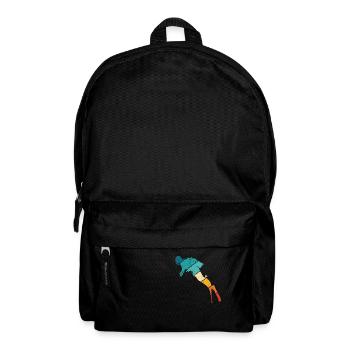 Vintage Taucher Ocean Diver Tauchsport Geschenk - Rucksack - Schwarz - Vorne