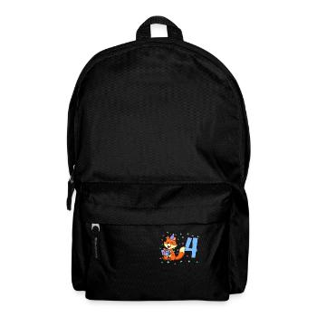 Avec Fox - Anniversaire de garçon 4 ans - Sac à dos - noir - Devant