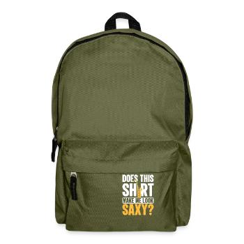 Saxophone Player Saxophone Evolution Listen to Jazz - Backpack - olive green - Front