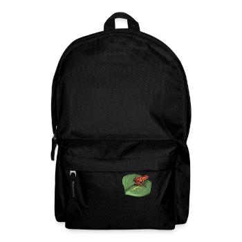 Pfeilgiftfrosch I Kröte Frosch Motiv für Amphibien - Rucksack - Schwarz - Vorne