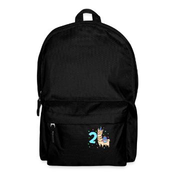 With Lama - Children's Birthday 2 Years - Backpack - black - Front