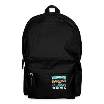 Es Ist Kein Horten, Wenn Es Bücher In - Rucksack - Schwarz - Vorne