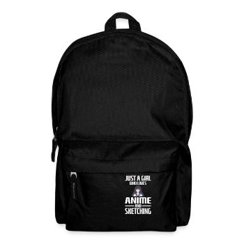 Just A Girl Who Loves Anime And Sketching Anime - Backpack - black - Front