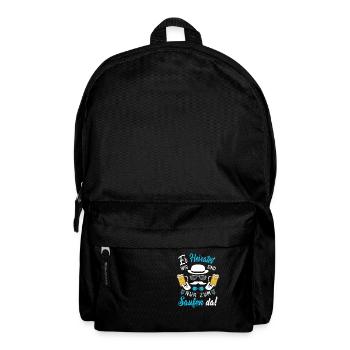ER heiratet Wir sind nur zum Saufen da! Bräutigam - Rucksack - Schwarz - Vorne