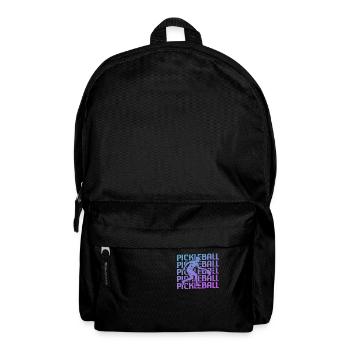 Retro Vintage Classic Pickleball Player - Backpack - black - Front