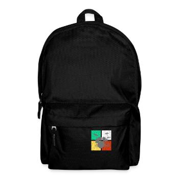 Schlagzeug Schlagzeuger Vintage Retro Drum Set Trendige Musik - Rucksack - Schwarz - Vorne