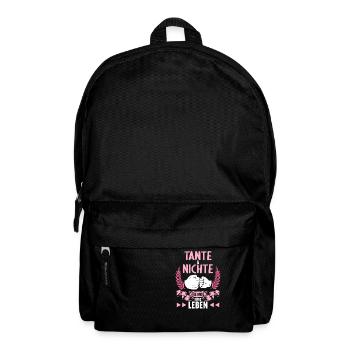 Tante und Nichte Freunde fürs Leben - Rucksack - Schwarz - Vorne
