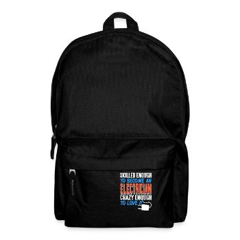 Skilled Enough To Become An Electrician Cool Retro - Backpack - black - Front