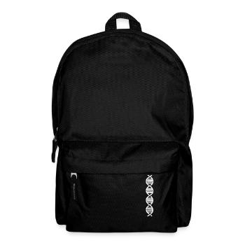 White DNA harmonica for harmonica player - Backpack - black - Front