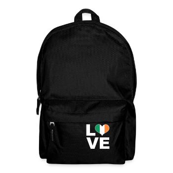 J’aime l’Irlande drapeau du cœur Irlande - Sac à dos - noir - Devant