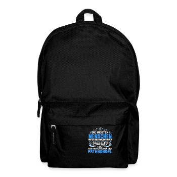 Die wichtigsten nennen mich Patenonkel Patenkind - Rucksack - Schwarz - Vorne