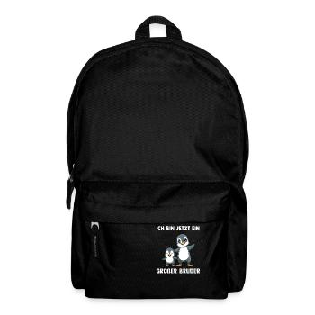 Pinguine Großer Bruder - Ich bin jetzt ein Großer - Rucksack - Schwarz - Vorne