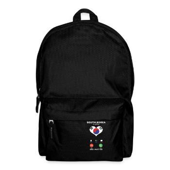 La Corée du Sud appelle South Korea Heart Souvenir - Sac à dos - noir - Devant