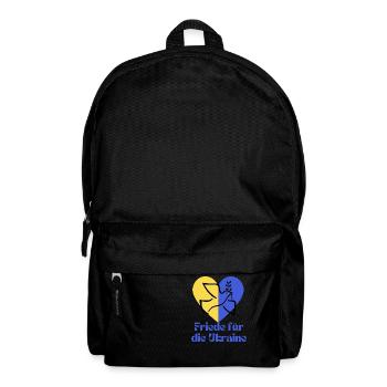 Ukraine Frieden Flagge Taube russland Krieg Peace - Rucksack - Schwarz - Vorne