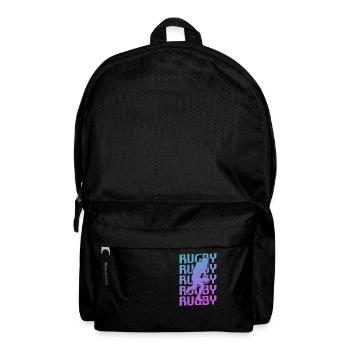 Retro Vintage Classic Rugby Player - Rucksack - Schwarz - Vorne
