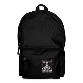 Weihnachten Workout Lustiger Schneemann Gym Xmas - Rucksack - Schwarz - Vorne