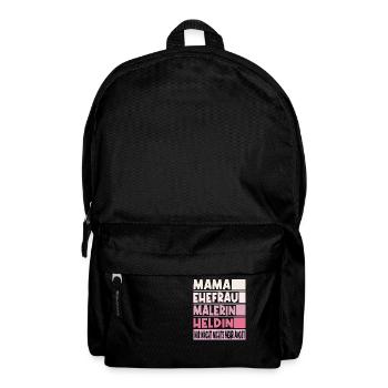 Malerin Mama Ehefrau Heldin - Rucksack - Schwarz - Vorne