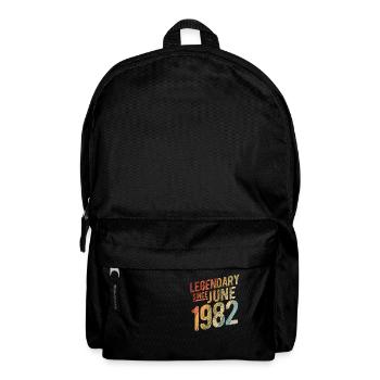 40th Birthday Gift Legendary Since June 1982 40 Ye - Rucksack - Schwarz - Vorne