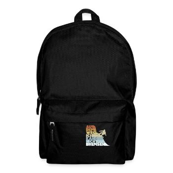 Aus Dem Weg Ich Kann Nicht Bremsen Ski Alpin - Rucksack - Schwarz - Vorne