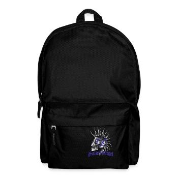 Skull Punk Spikes Inschrift Red Punk Anarchy Ni - Rucksack - Schwarz - Vorne