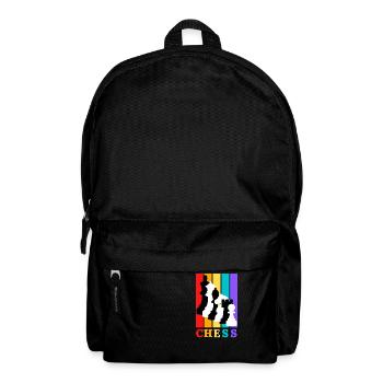 Pièces d’échecs t-shirt coloré - Sac à dos - noir - Devant