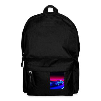 Vaporwave Esthétique Vintage Highway - Sac à dos - noir - Devant