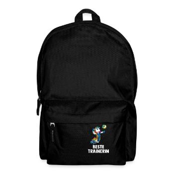 Volleyball Trainerin Einhorn - Lustiges Volleyball - Rucksack - Schwarz - Vorne