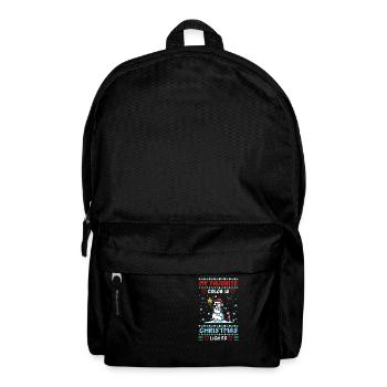 My favorite color is christmas lights - Backpack - black - Front