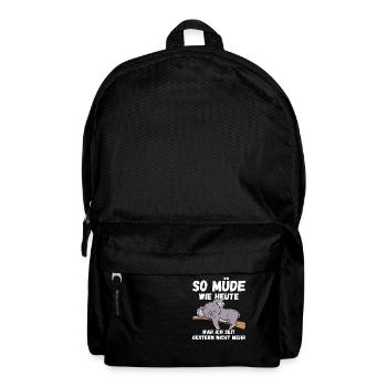 So müde wie heute war ich gestern nicht Koalas Fun - Rucksack - Schwarz - Vorne