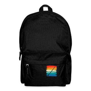 Retro Vintage Classic Didgeridoo Player Instrument - Backpack - black - Front