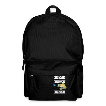 Angler Lachs mich Dorsch am Barsch - Rucksack - Schwarz - Vorne