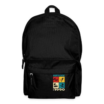 Awesome since 1990. Wakeboard Lifestyle - Rucksack - Schwarz - Vorne