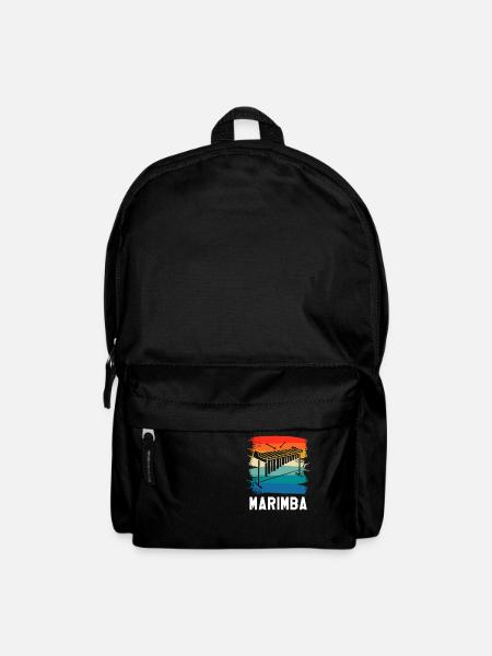 Retro Vintage Classic Marimba Player Instrument - Rucksack - Schwarz