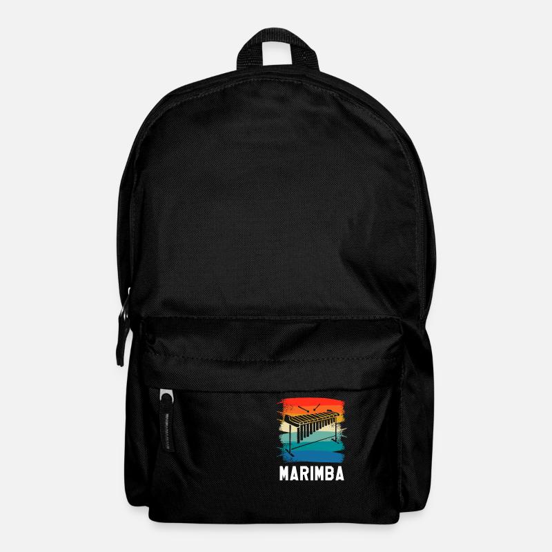 Retro Vintage Classic Marimba Player Instrument - Rucksack - Schwarz