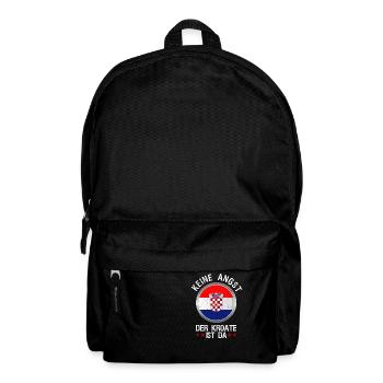 Lustiger Kroatien Kroate Balkan Flagge Hrvatska - Rucksack - Schwarz - Vorne