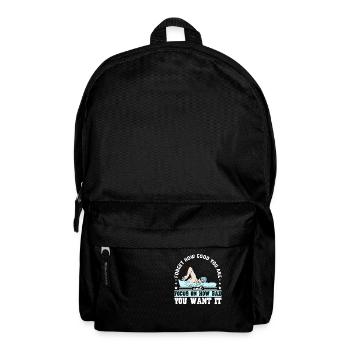 Schwimmer Schwimmen Schwimm Spruch - Rucksack - Schwarz - Vorne