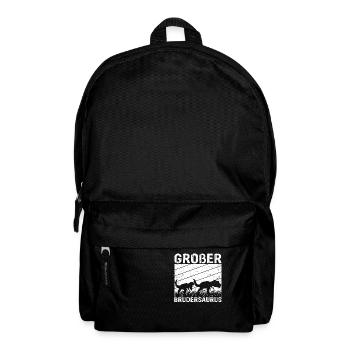 Großer Brudersaurus T-Rex Dino Geschenk Großer Bru - Rucksack - Schwarz - Vorne