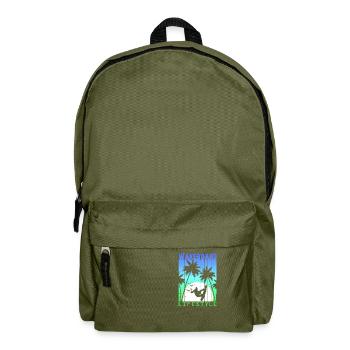 Wakeboard Wakeskate Water Sports Lifestyle Vintage - Backpack - olive green - Front