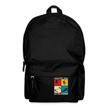 No bad days on the Board. Lifestyle Vintage - Backpack - black - Front