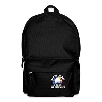 Memorial Day Honor And Remember Bald Eagle - Rucksack - Schwarz - Vorne