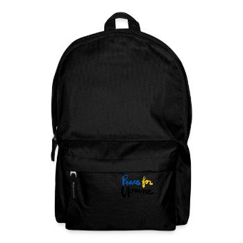 Soutenez l’Ukraine, la paix et non la guerre - Sac à dos - noir - Devant
