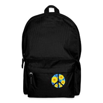 Stand with Ukraine Peace No War - Rucksack - Schwarz - Vorne